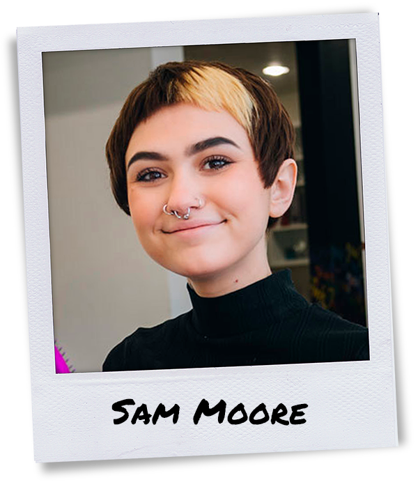 Stylist Sam Moore